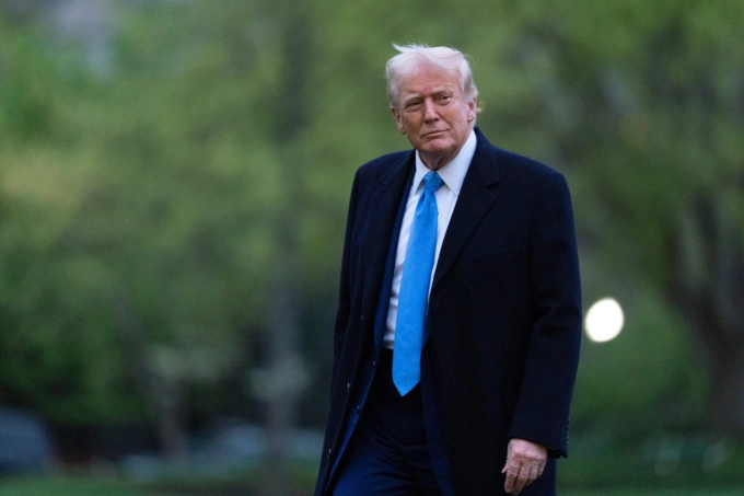 Tổng thống Mỹ Donald Trump tại Nhà Trắng ngày 6/4.